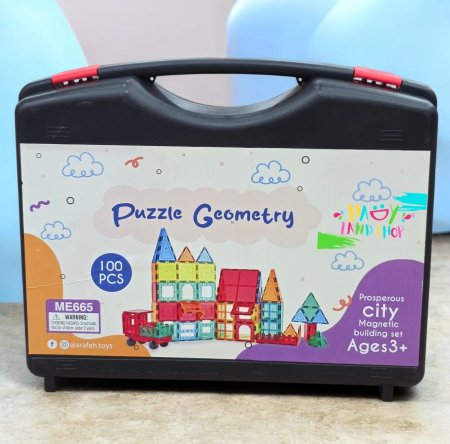 ليجو شنطة مغناطيس 100 قطعة Puzzle Geometry